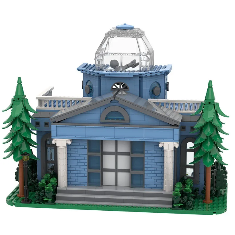 MOC Simpsoned Anime Art Museum Bricks Model Simpsoned Architecture Street View Building Block Assembly Toys Kids Gift Adult Gift