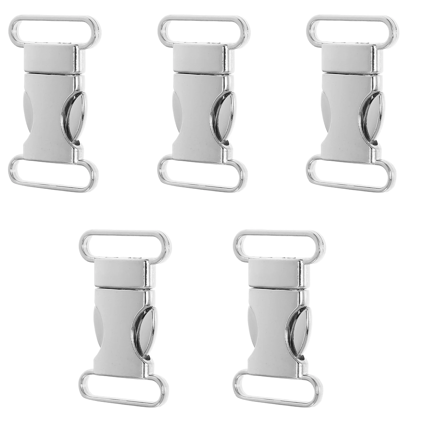 

5pcs Metal Oval Buckles: Zinc Alloy Quick Side Release Clips For Dog Collars Pet Harnesses Hiking Backpacks Camping Outdoor Gear