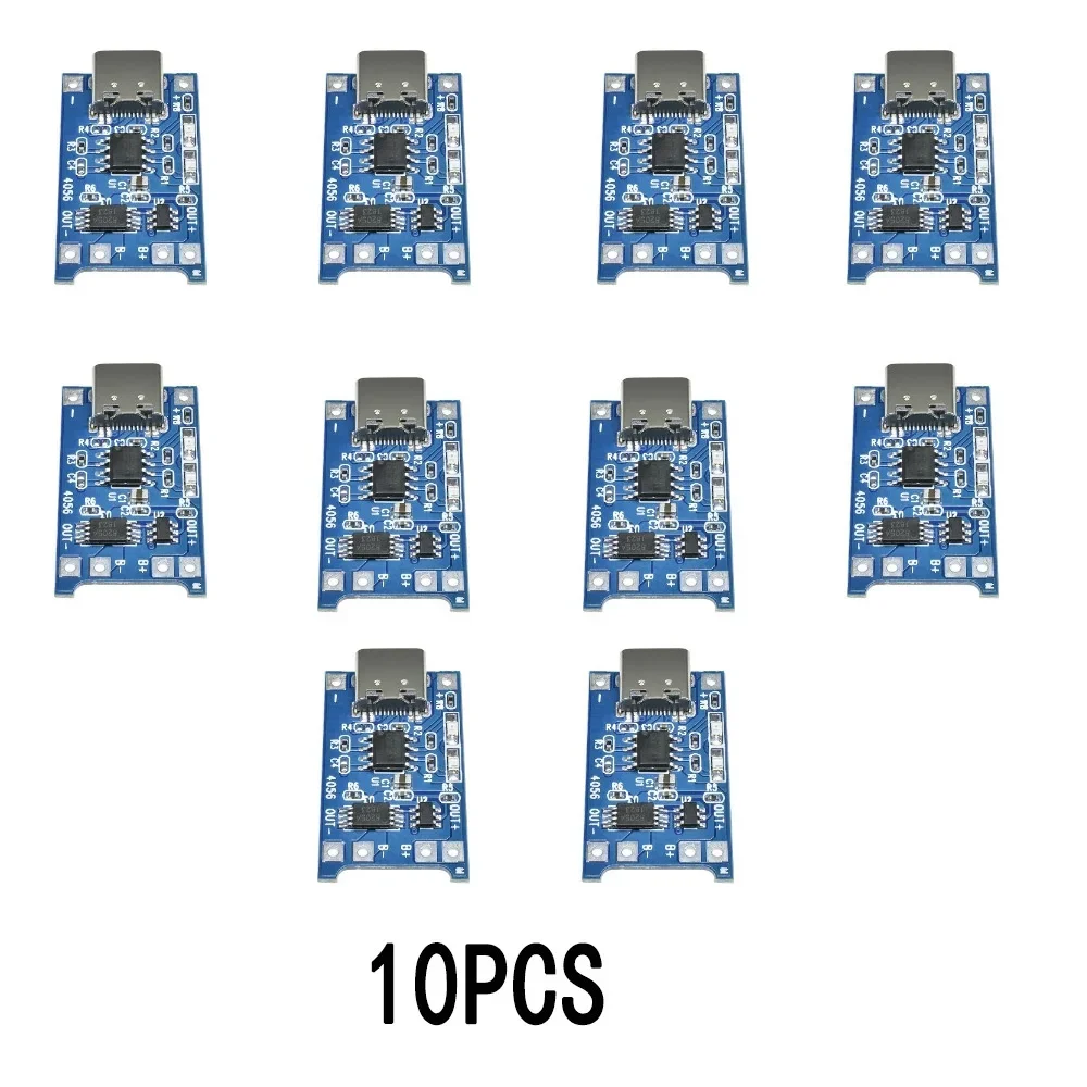 1/5/10pcs TP4056 18650 Placa De Carregamento De Bateria De Lítio 5V 1A Tipo-c Interface De Entrada USB DIY Módulo De Carregador com Proteção Dupla