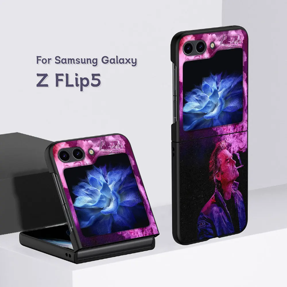 Movie Drive Ryan Gosling Art Case for Samsung Galaxy Z Flip5 Black Hard PC Cover Z Flip 5 Cell Phone Coque Zflip5 Folding Fundas