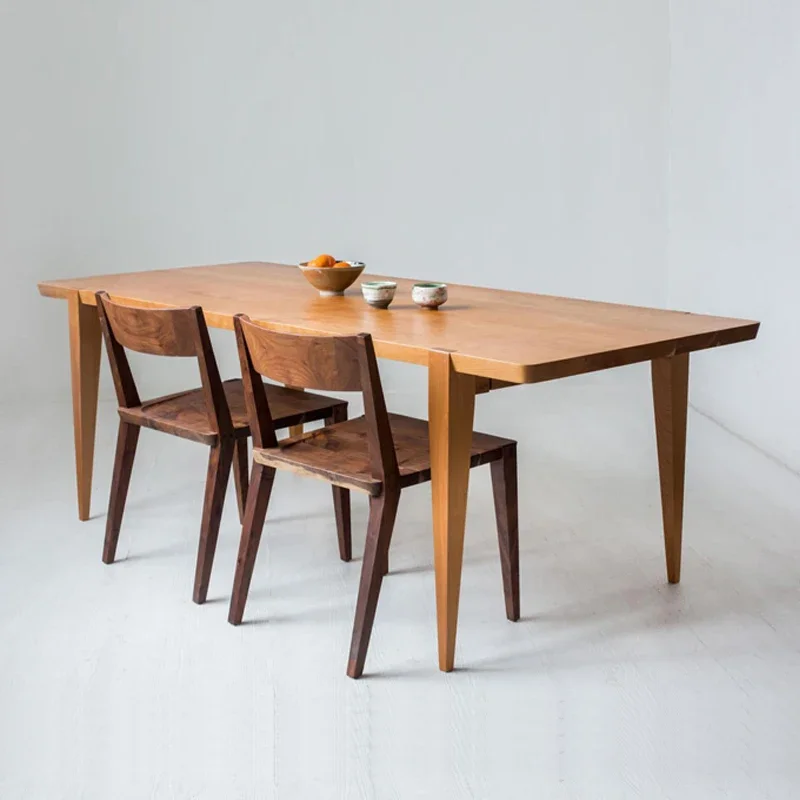 All solid wood dining table, ash dining table, log conference table, cherry negotiation table