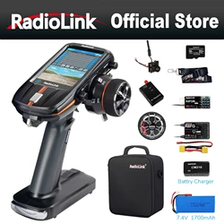 Radiolink RC8X 2.4G Ricevitore trasmettitore radio RC a 8 canali, controller FPV touch screen per collegamento radio per barche alla deriva cingolate