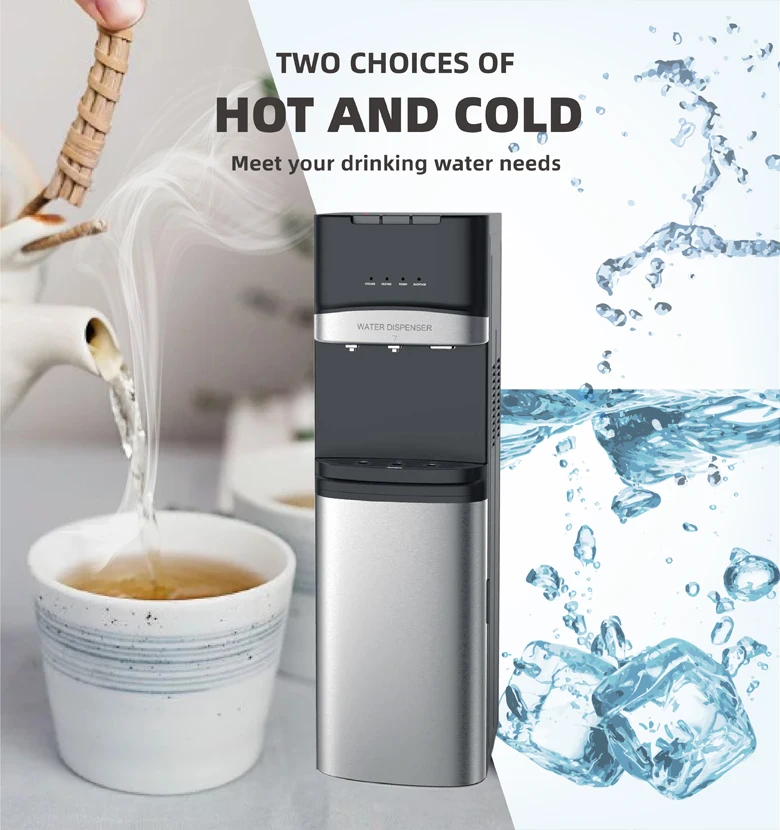 صانع الثلج من الفولاذ المقاوم للصدأ، مصنع تنقية المياه، موزع مياه قائم بذاته، الماء الساخن البارد