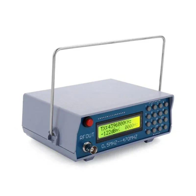 Digital High Frequency RF Signal Source 0.5MHz-470MHz Range FM Radio Intercom Sensitivity Test Signal Generator for Electronics