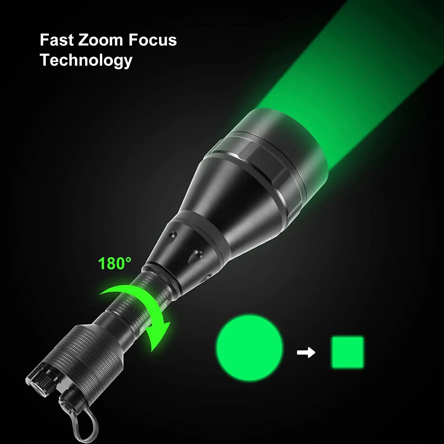 

High Quality Red White Green IR Rechargeable Tactical Waterproof Powerful Hunting Camping LED Flashlight