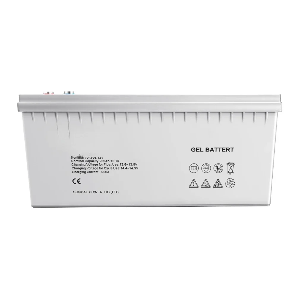 Rechargeable Solar GEL Battery 12v 100Ah 150Ah 200ah 250Ah VRLA Solar Energy Storage Lead Acid Batteries