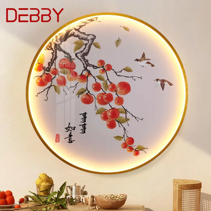 

DEBBY Modern Picture Wall Light LED Chinese Creative Circular Mural Sconce Lamp For Home Living Room Study Corridor Decor