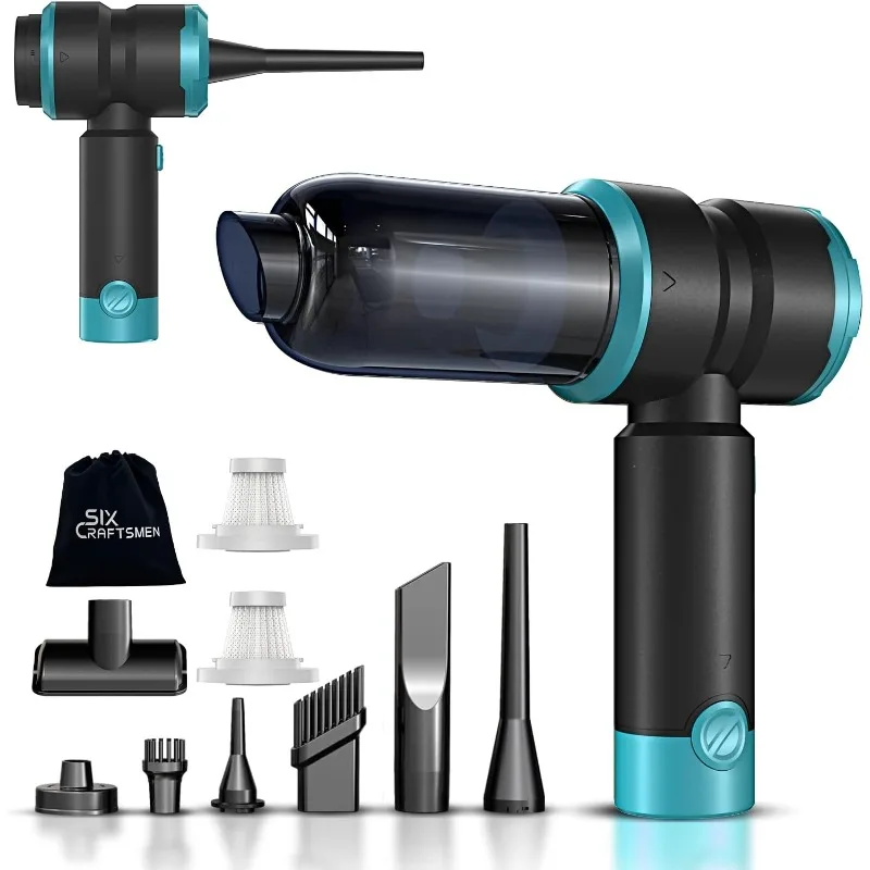 

Handheld Car Vacuum with 15000PA Power,4in1 Small Powerful Cordless Vacuum Cleaner&Air Duster with 2000mAh Battery, Rechargeable