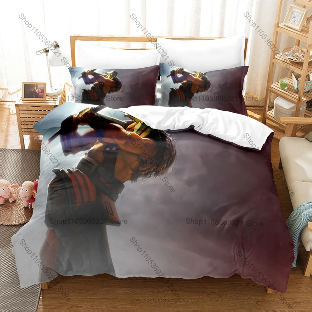 Dota 2 3PCS Bedding Set Duvet Cover And Two Pillowcases Microfiber 3D Digital Printed Game Bed Linens Home Decoration