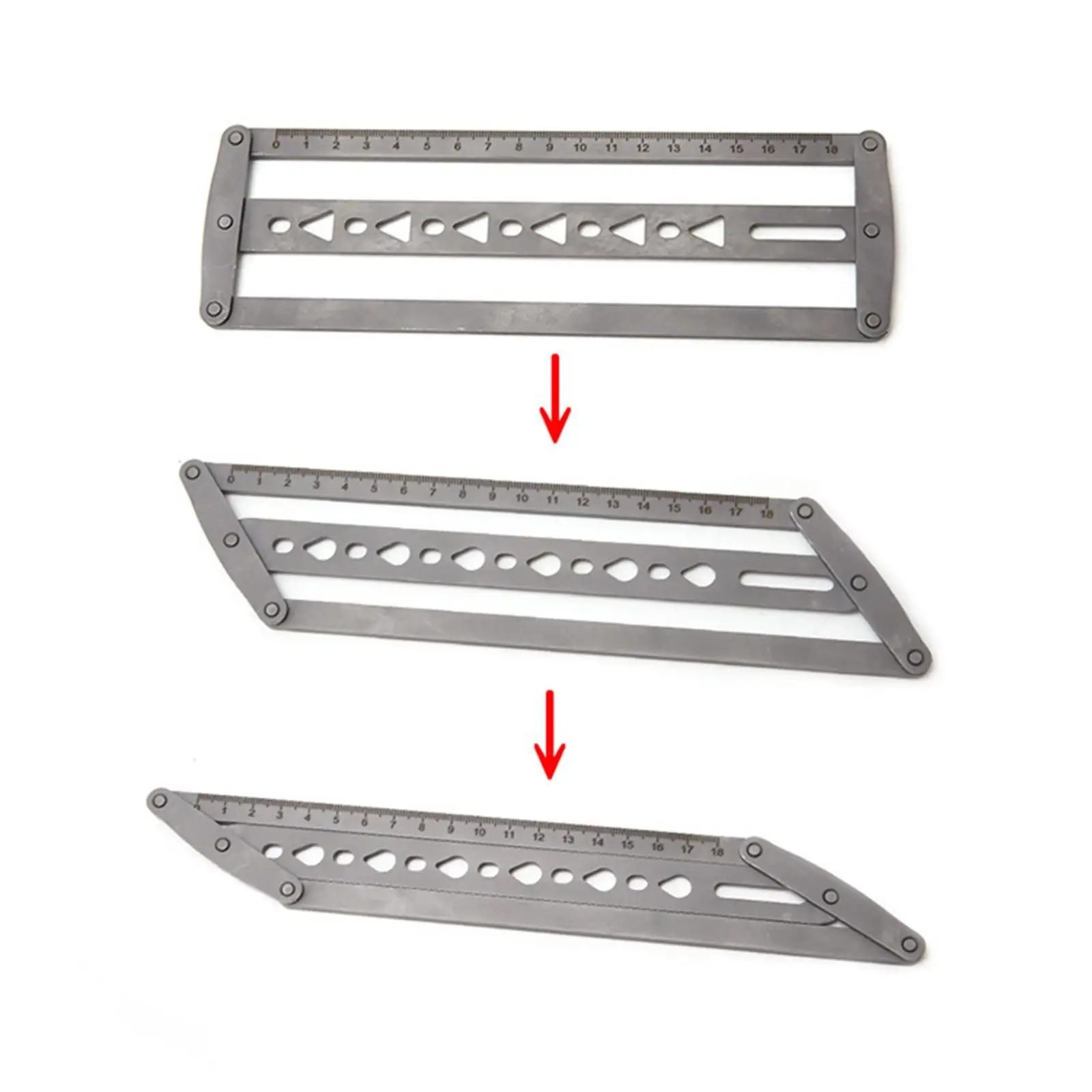 

Belt Template Iron Center Positioning Ruler Measuring Tool for Leather Craft Belts and Strap Edging