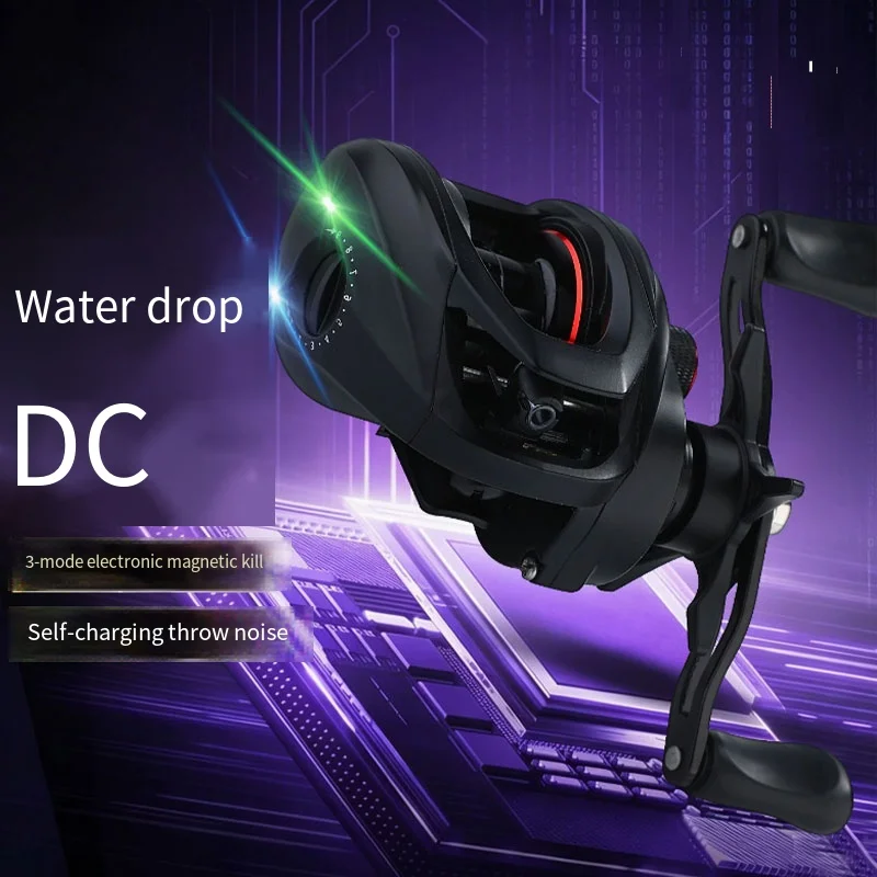 Explosion-proof line Water Drop Wheel Gear Ratio 7.2:1 Luya DC Smart electric brake Max Drag 8KG Spinning Fishing Reel