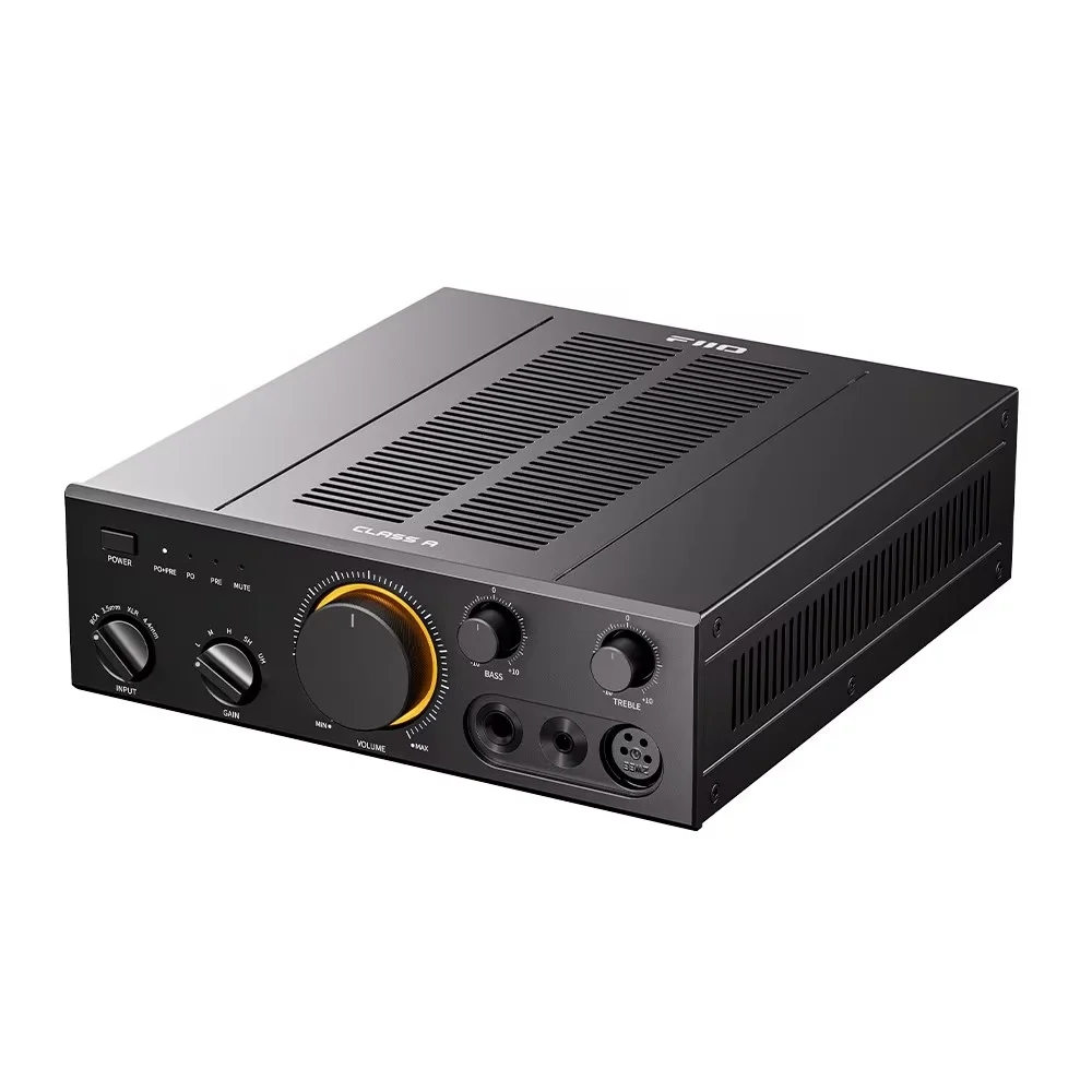 FiiO Klasse A Desktop Hoofdtelefoonversterker HiFi 60W Audio Transformer Desktopversterker Voor Muziekliefhebbers