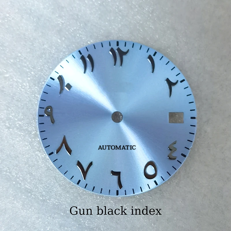 28.5 مللي متر أمة الله ماتي الملمس ساعة عربية الطلب مناسبة ل Seiko NH35/36/4R/7S حركة الغوص الرياضة إصلاح أجزاء وزارة الدفاع