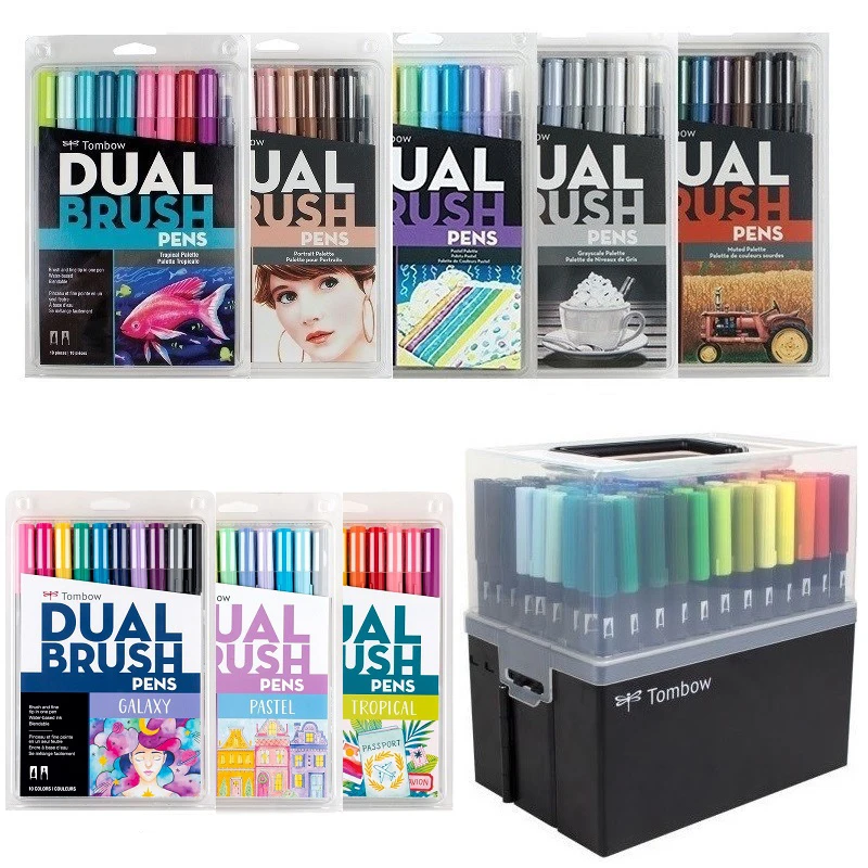 japan-tombow-abt-dual-soft-brush-pen-fine-tip-12pcs-set-calligraphy-pens-double-head-markers-drawing-painting-art-supplies
