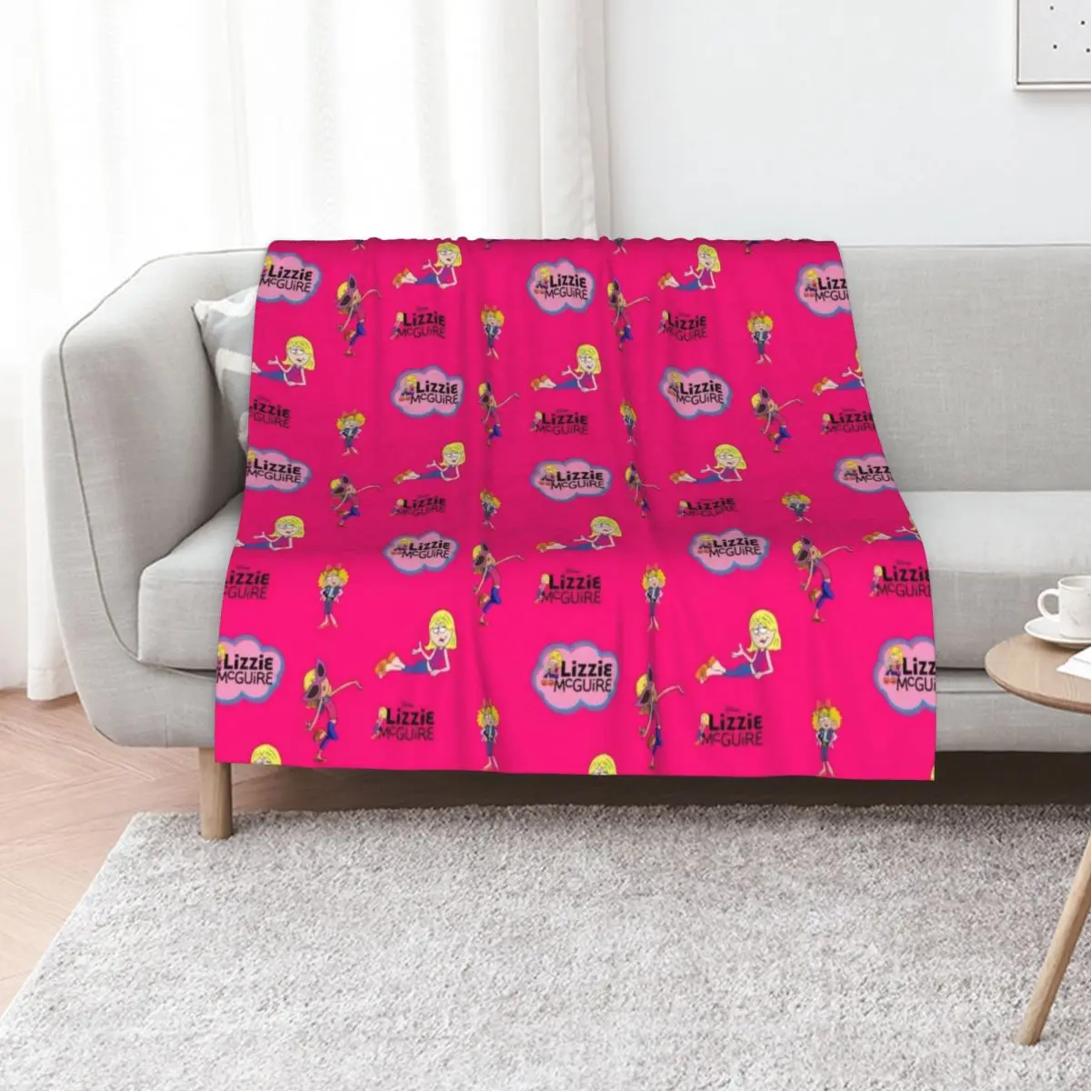 Lizzie McGuire Collage Pattern Throw Blanket Quilt Moving Thin Sleeping Bag Luxury St Heavy Blankets