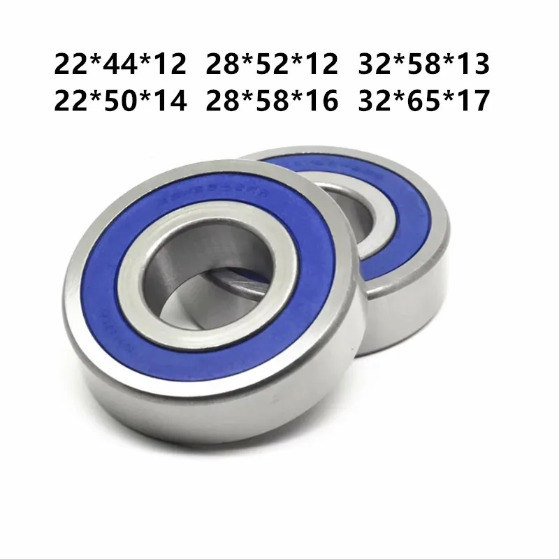 1PCS 22x44x12mm 28x52x12mm 32x58x13mm 22x50x14mm 28x58x16mm 2RS RZ Motorcycle Crankshaft Bearing Deep Groove Ball Bearing