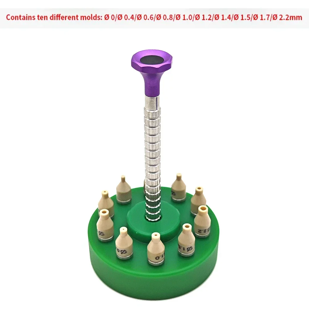 1 Set High Precision Watch Hands Fitting Tool 10 Sizes Setting Press Presser Setter Watch Repair Install  Tools for Watchmaker