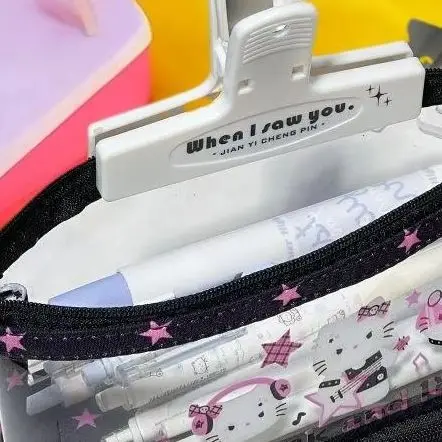 

Sanrio Hello Kitty Cartoon-themed Double Layer Pencil Case with Transparent Storage; Great for School Supplies
