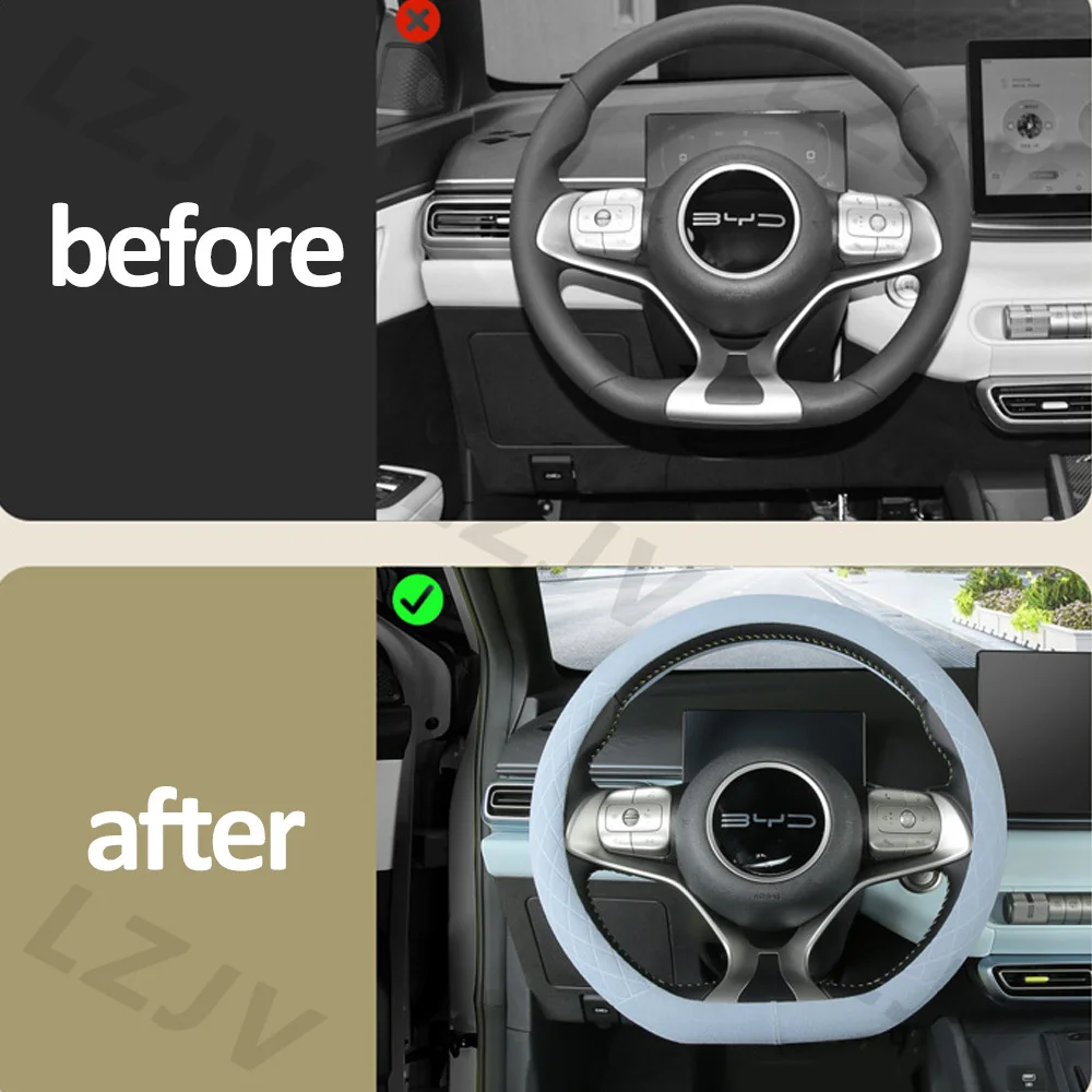 New For BYD Seagull Dolphin Mini Surf Original Car Color Steering Wheel Cover Interior Modification Accessories Handlebar Cover