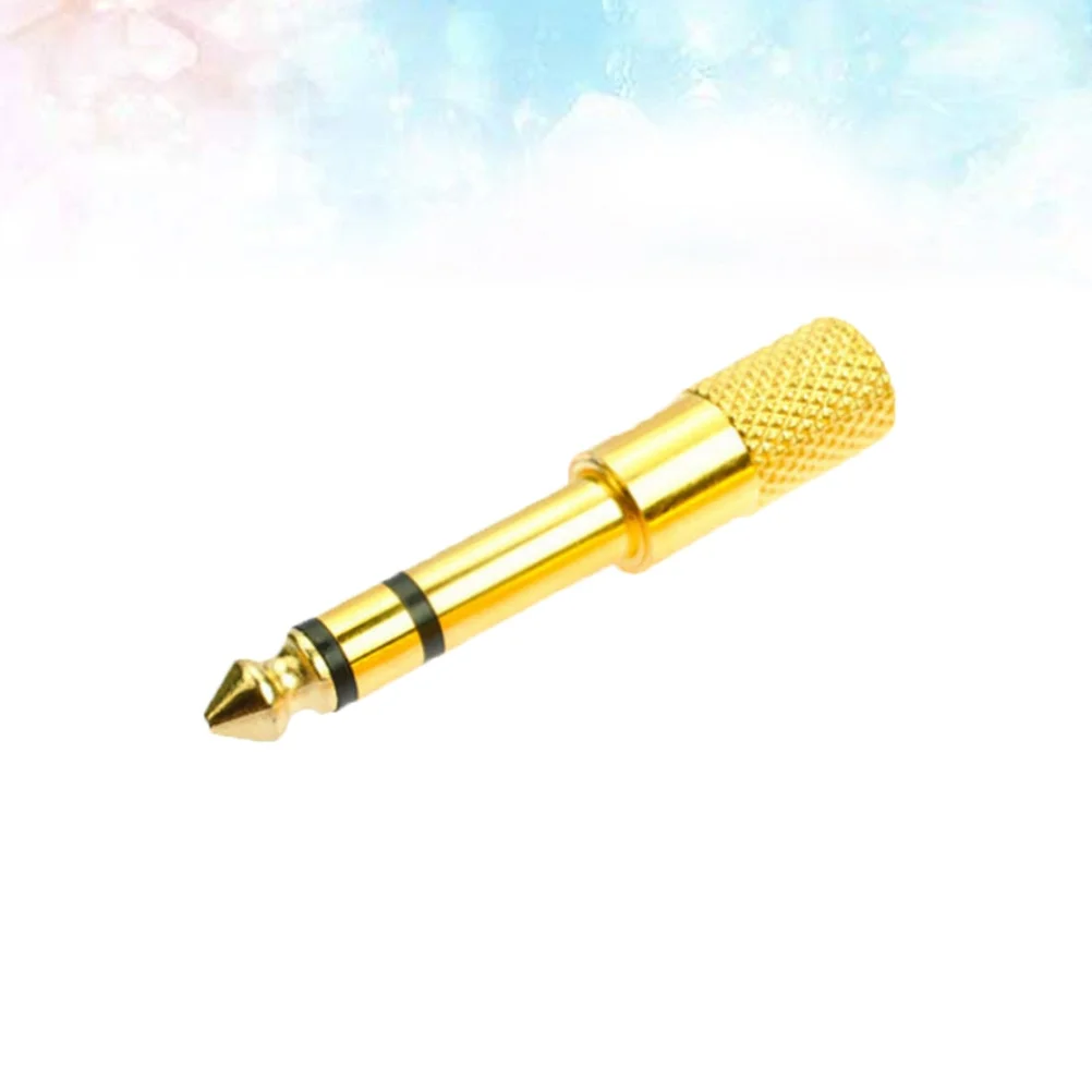 

3pcs 6.5Mm To 3.5Mm Audio Stereo Jack Adapter Gold Plated 360 Degree Grip Treads For Easy Plug Unplug Headphone Jack Adapter