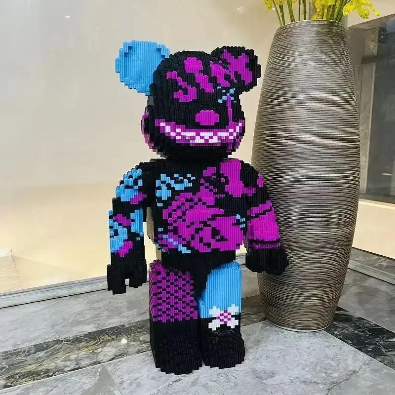55CM Super Large Series Violent Bear Building Blocks Decoration Small Particle Three Dimensional Assembly Toy Gift - view 5