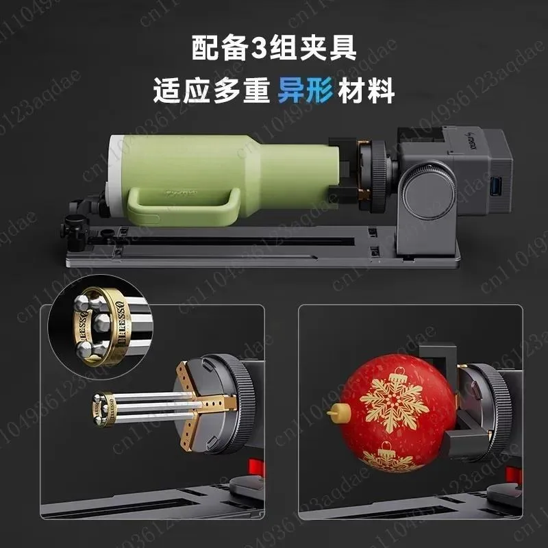 R8 rotary chuck small engraving machine marking curved spherical surface