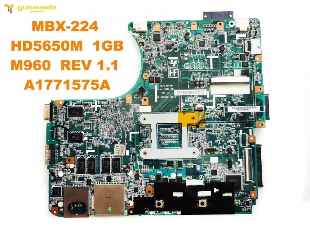 Original for SONY MBX-224 laptop  motherboard MBX-224  HD5650M  1GB  M960  REV 1.1  A1771575A tested good free shipping