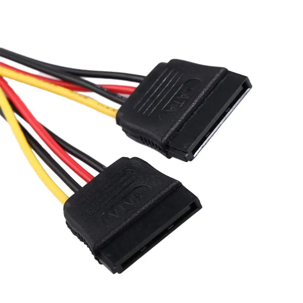 

Lead Connector Wire SATA Male To 2 Female PSU Extension Cable Hard Disk Power SATA Adapter Cable HDD Splitter SATA Power Cable