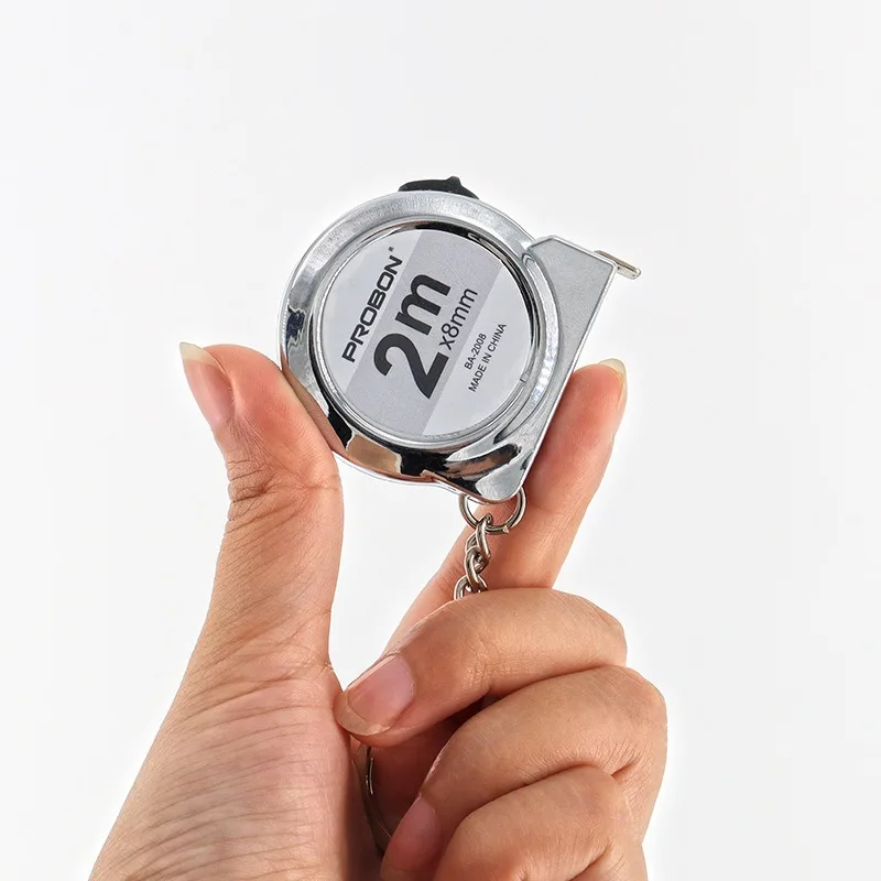 

Двухметровая рулетка нового типа, мини-рулетка в подарок, бытовая рулетка-брелок для измерений, стальная рулетка для деревообработки