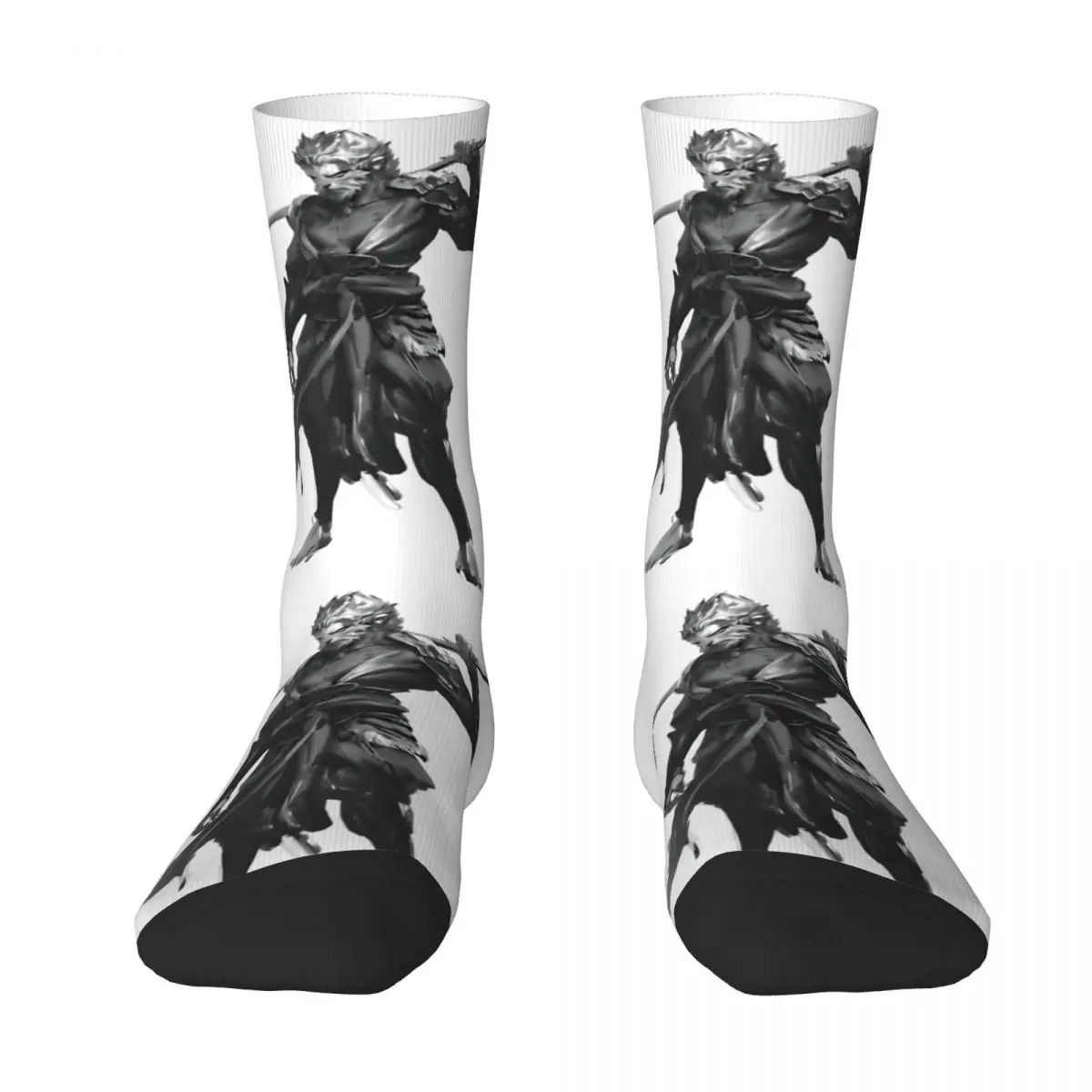 Black Myth Wukong Sun Wukong Stockings Men Socks Soft Trendy Socks Winter Running Sports Anti Slip Pattern Socks Birthday Gift