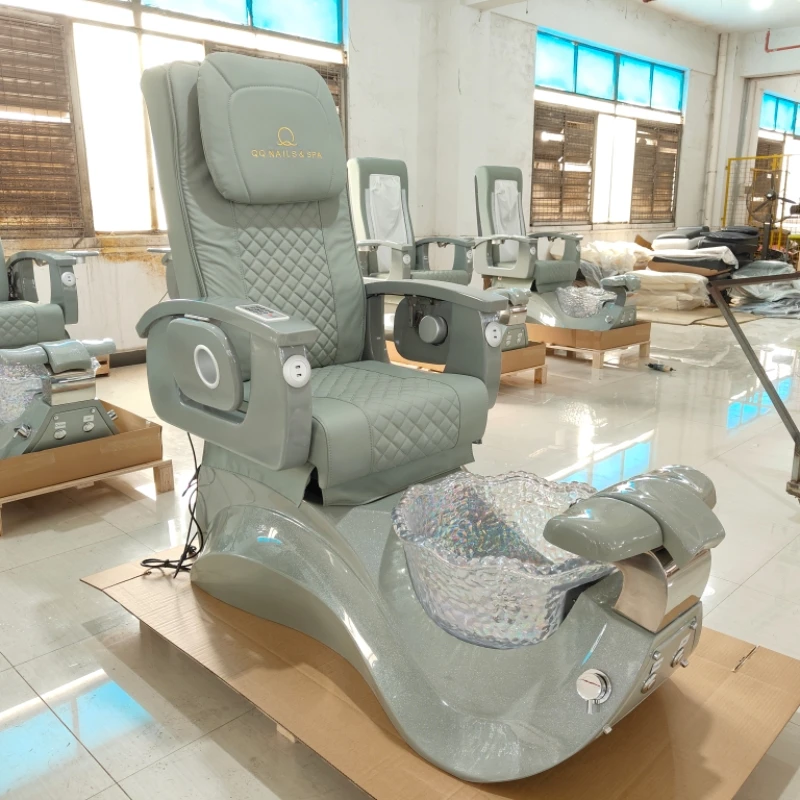 

Luxury Pedicure Foot Spa Bath Chair Beauty Salon Nail Shop Ergonomics Sillon Para Pedicure Chair with Heat and Massage Jets