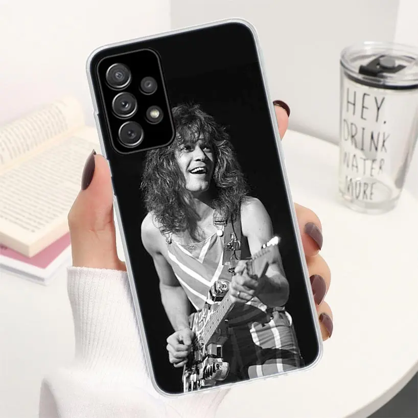 Eddie Van Halen Graphic Guitar Phone Case For Samsung Galaxy A52 A53 A54 A55 A12 A13 A14 A15 A22 A23 A24 A25 A32 A33 A34 A35 A03