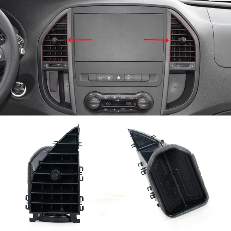 

Для Mercedes-Benz Vito Viano V260 W447 W448 2017-2023 воздуховыпускное отверстие для кондиционера центральный стол управления аксессуары для воздуховыпускного отверстия