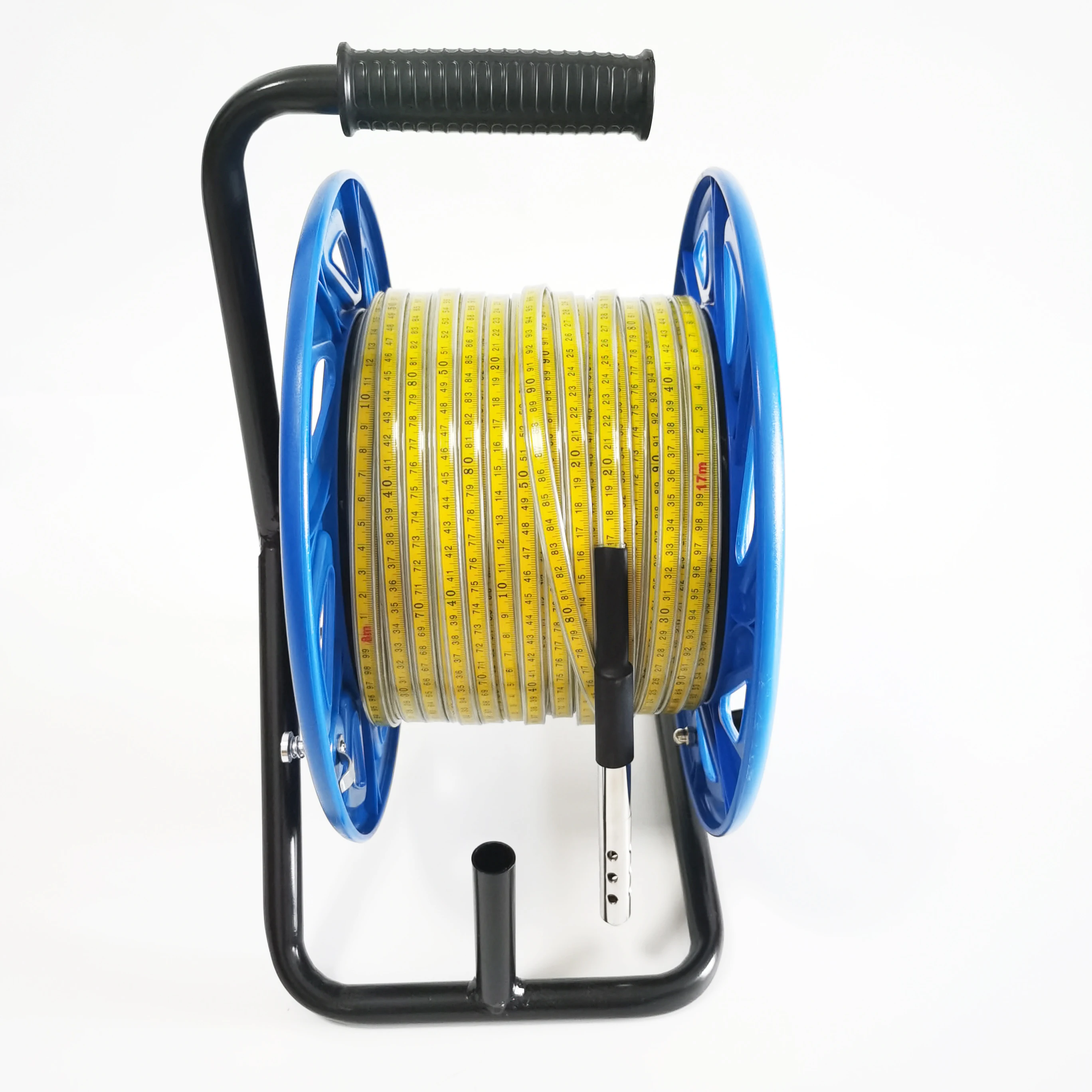 30m 50m 100m 150m 200m 300m 500m Metal Bracket Steel Ruler Portable Meter Tape Water Level Gauge Depth Indicator