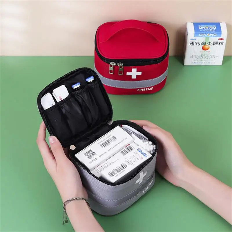 Car First Aid Kit Medicine Storage Bag Outdoor Rescue Bag Household Children's Large Capacity Medical Kit Storage Organizer