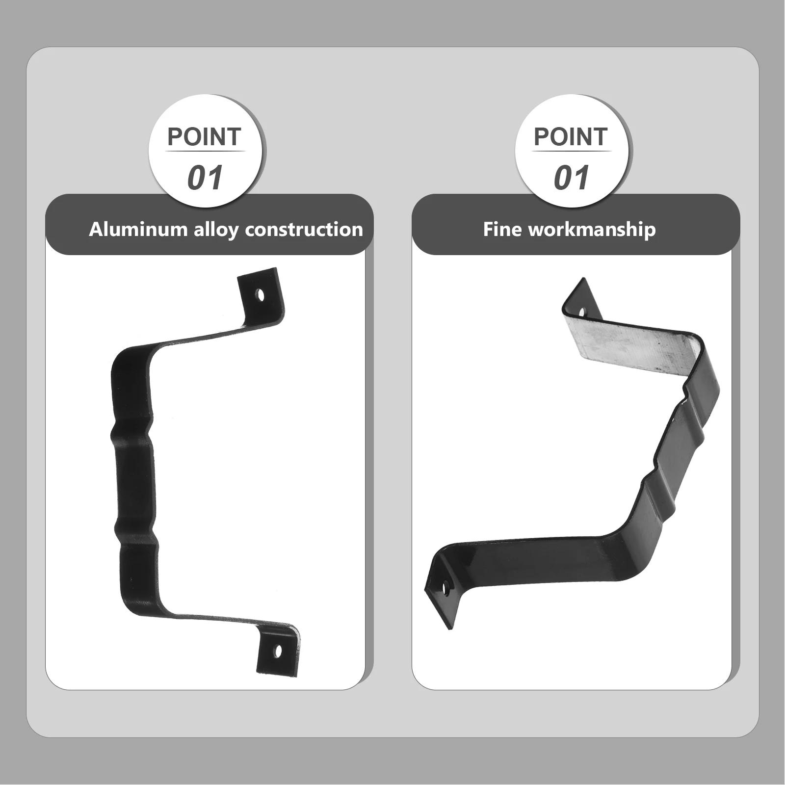 

4pcs Aluminum Alloy Downspout Locator Durable Rustproof Gutter Accessories for Efficient Drainage System Maintenance