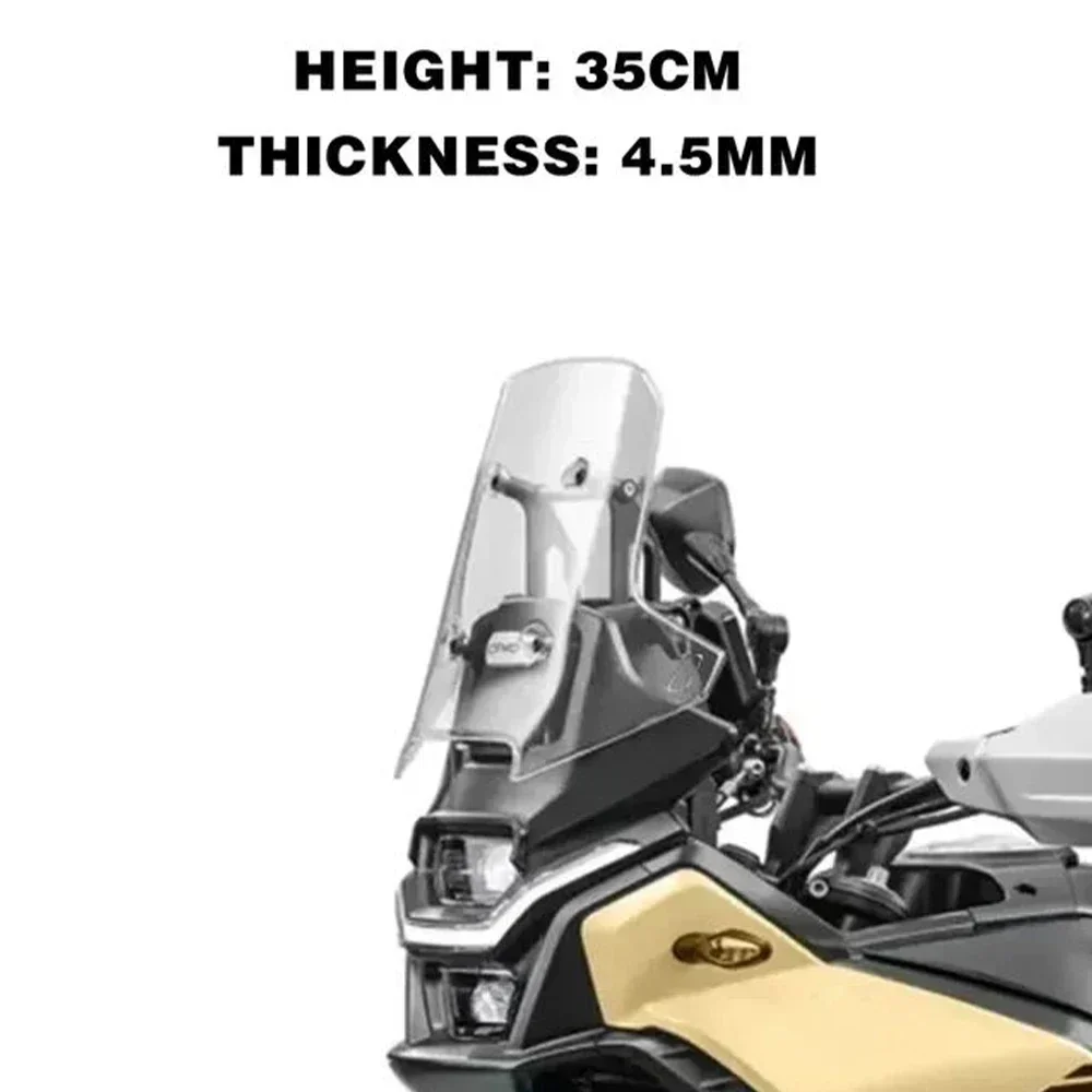 Voor CFMOTO 450MT 450 mt Voorruit Motorfiets Verhooging En Verbreding Voorruit 2024 450 MT Modificatie Accessoires