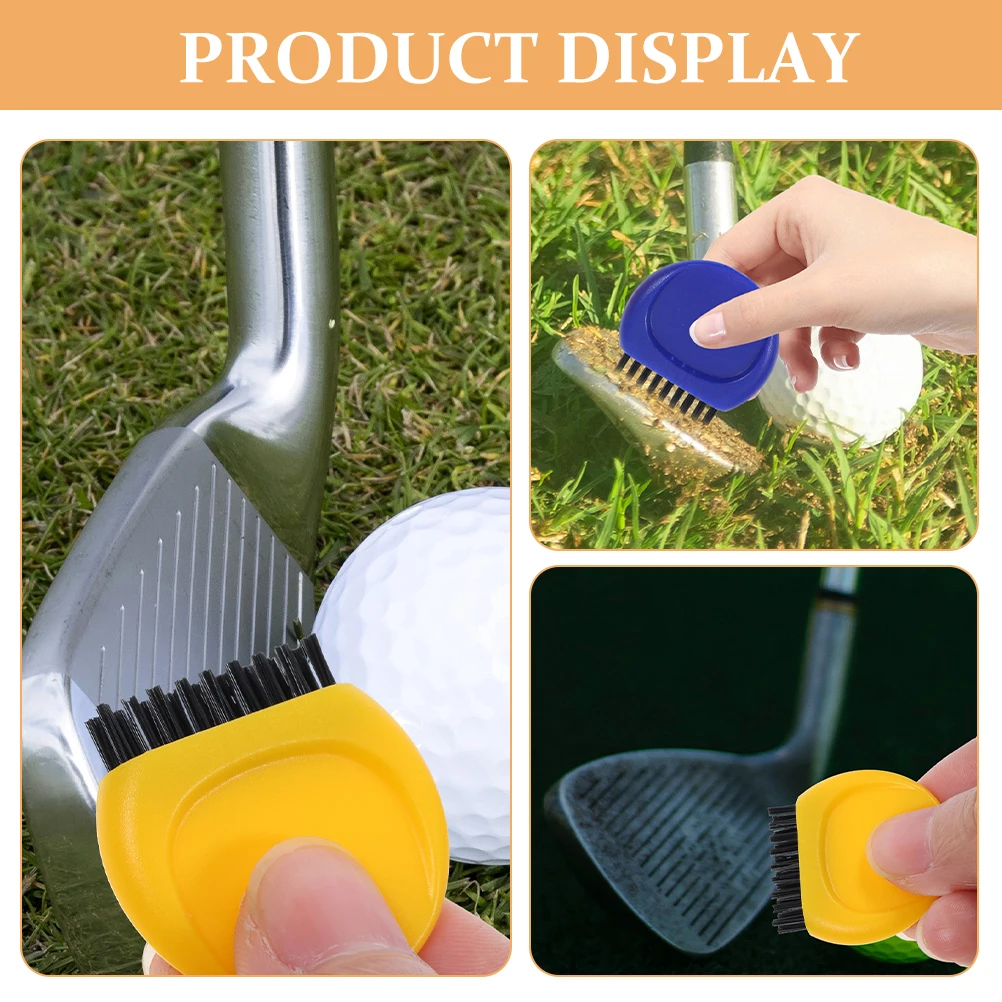

6pcs Golf Club Brush Cleaning Set Mini Flexible Golfs Balls Practice Tools 3 Each Groove Cleaner Training Aid