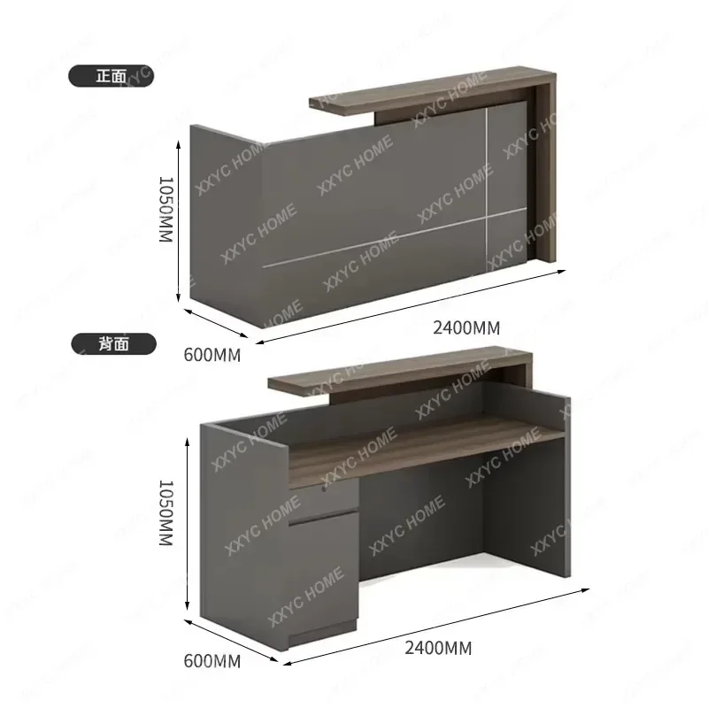 XX Reception Desk Simple Modern Cashier Desk Welcome Service