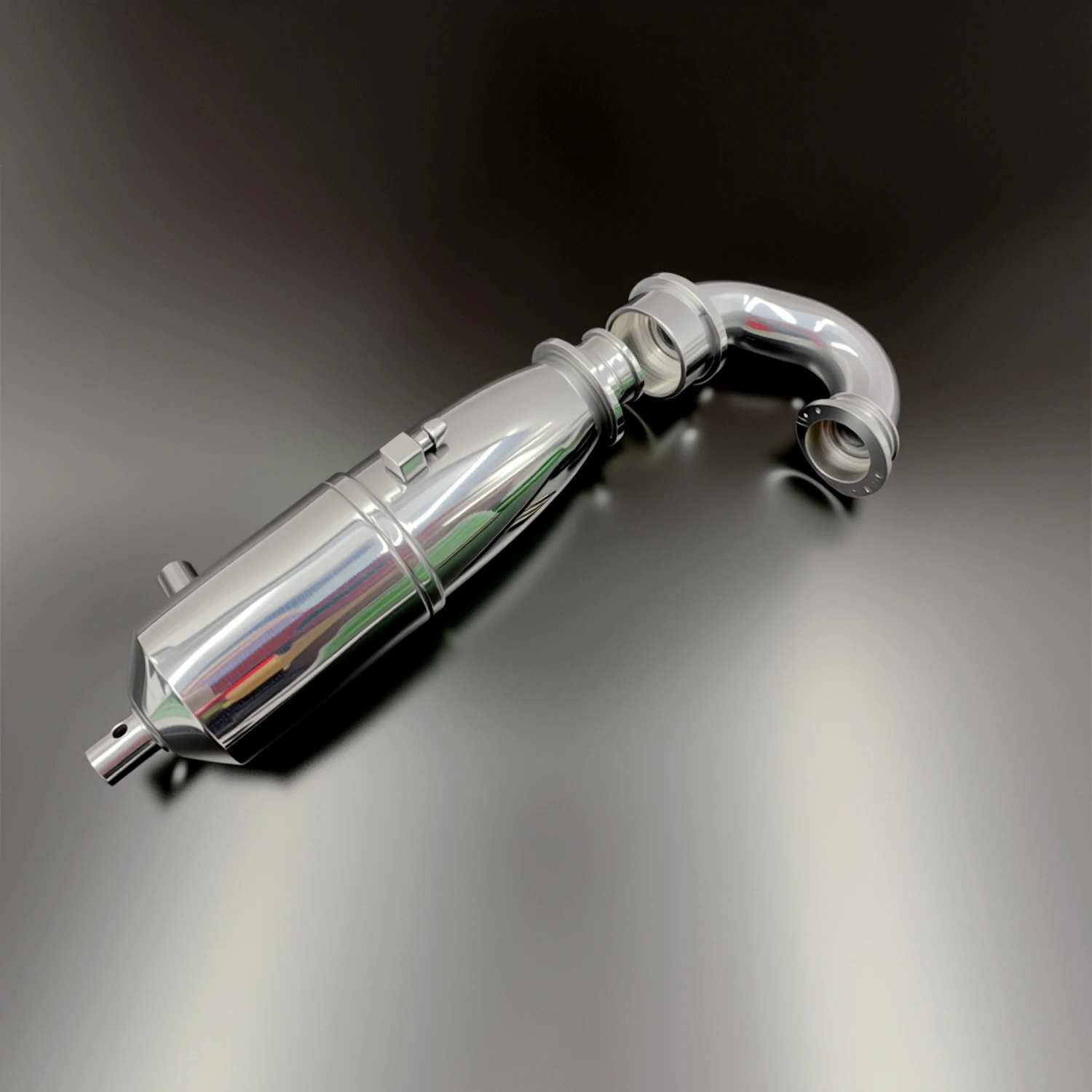 1/10 Flat Sports Car Exhaust Pipe Car Model Toy Accessories 12/15/18 Level Engine Model Metal Exhaust Pipe Rear Row