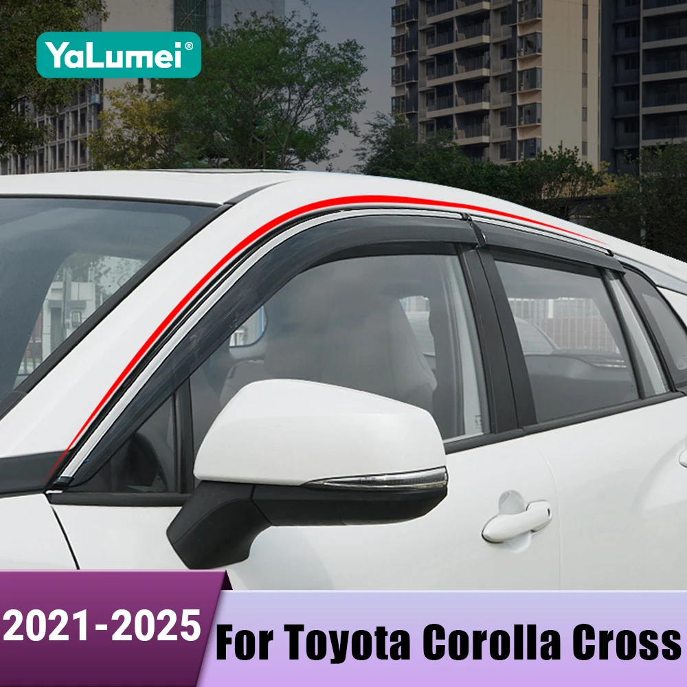 

Автомобильные оконные козырьки, защита от дождя, боковой дефлектор, защита от атмосферных воздействий для Toyota Corolla Cross XG10 2021 2022 2023 2024 2025 Hybrid