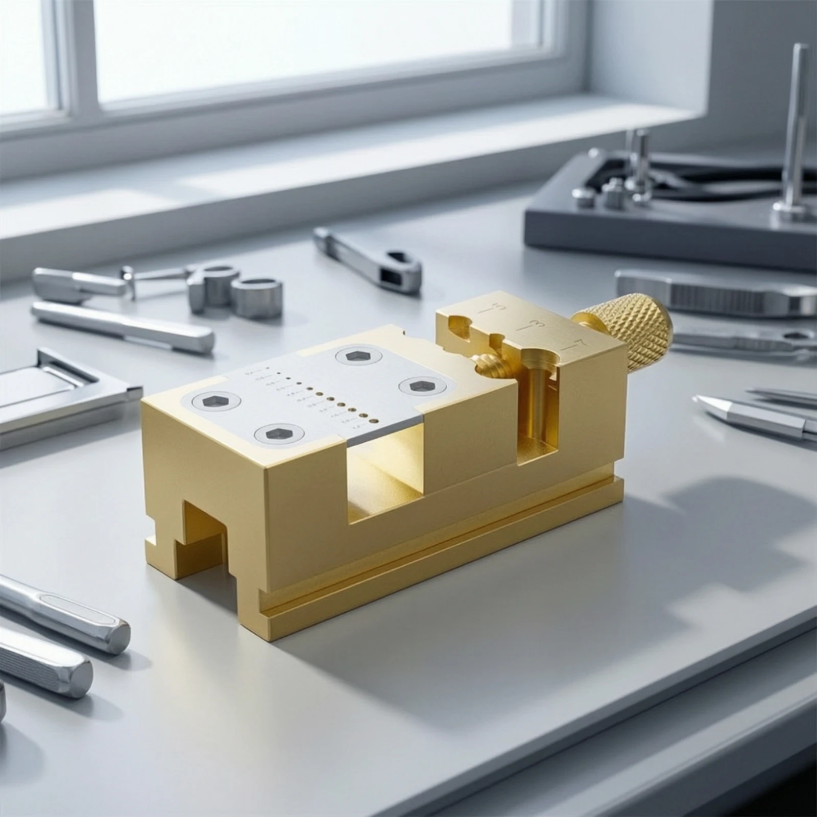 Watchmaker Vise with 11 Holes Professional Watch Repair Vise Watch Hand Clamp Secure Tool Long-Lasting for Watchmakers