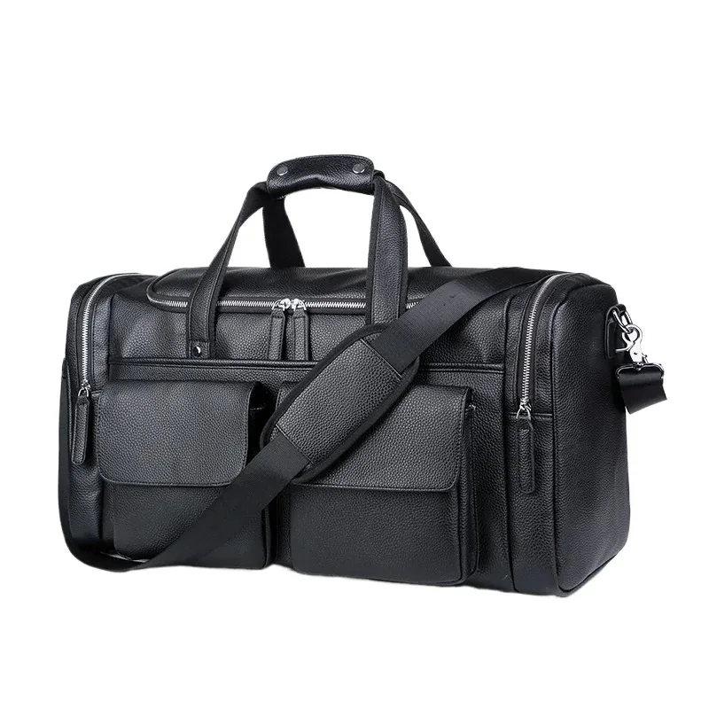 

Retro Men Luggage Bag PU Travel Shoulder Bags Large Capacity Casual Business Laptop Duffel Handbags