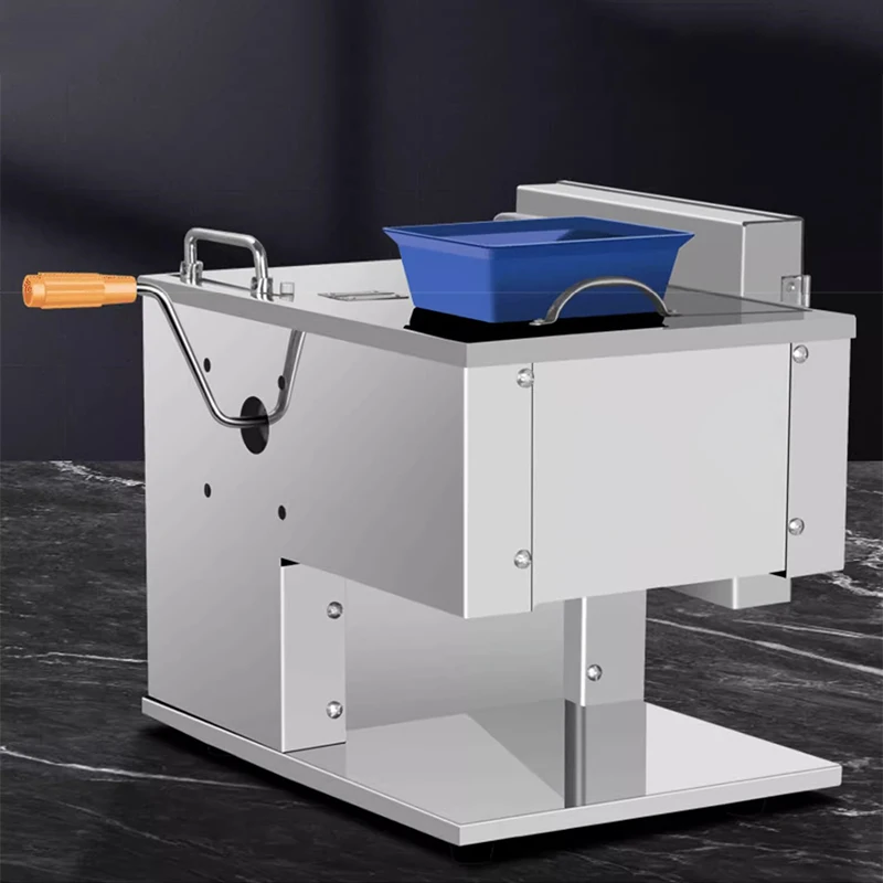 Elektrische vleessnijmachine Commerciële automatische roestvrijstalen elektrische snijmachine Aardappelsnijmachine Groenten