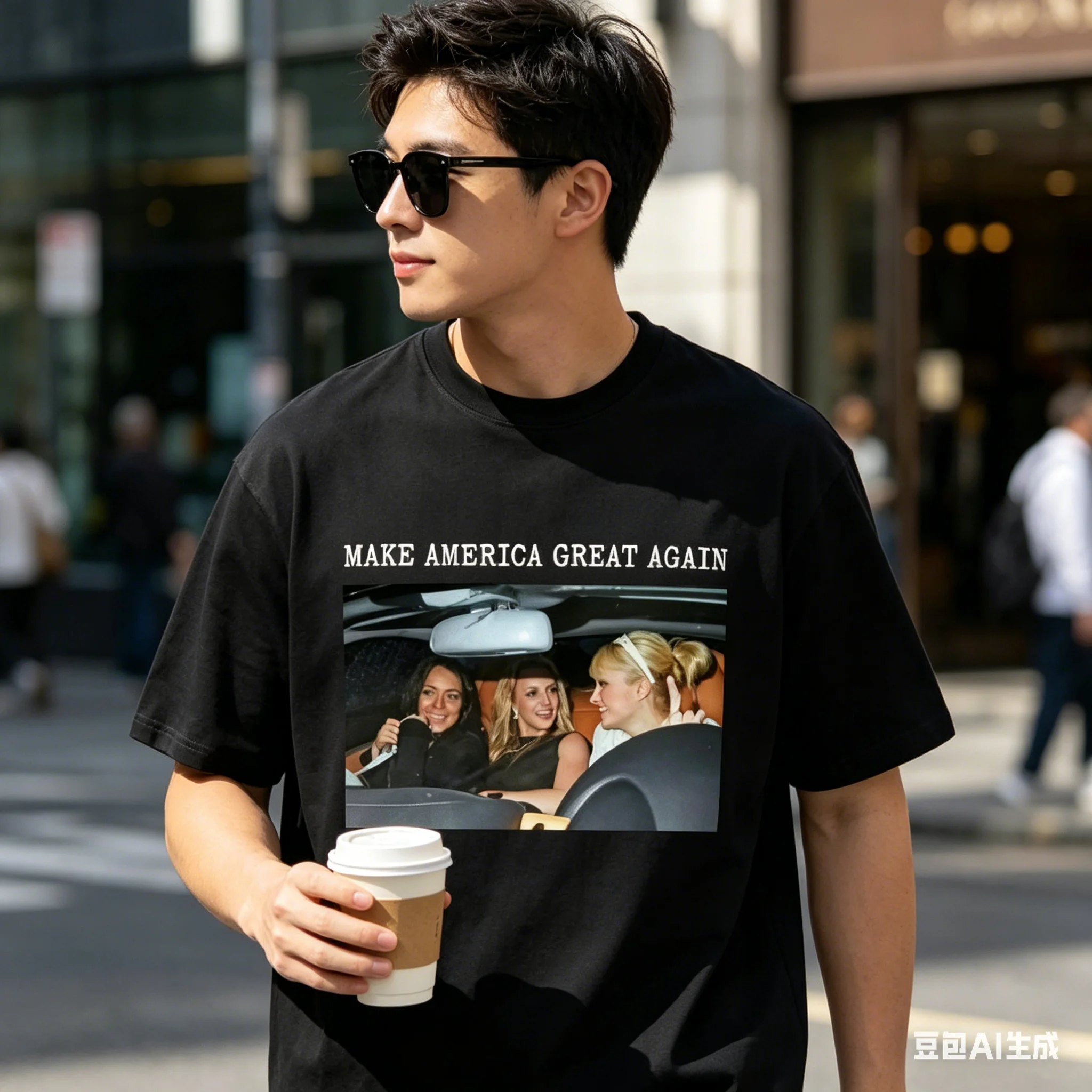 Camiseta Make America Great Again, camiseta gráfica de Britney Lindsay Paris Hilton Spicy Girl, camisetas estéticas de tendencia de moda Unisex