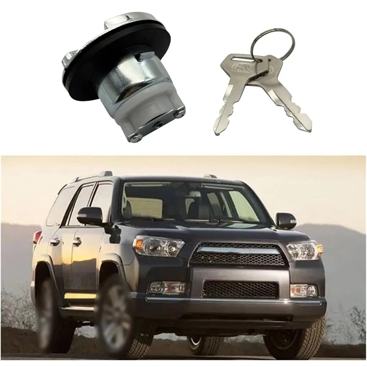 Compatible 69058-60141 69058-35071 Tank Cap with Key for 1990-2015 2WD 1988-2004