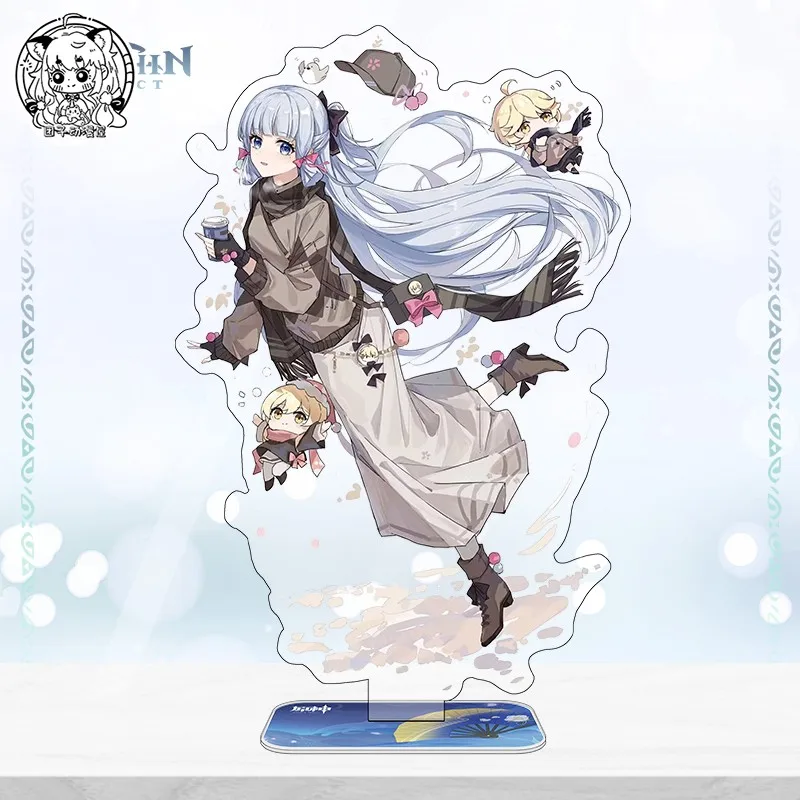 Anime Genshin Impact Serie Eula Nilou Ayaka Qiqi Acryl Figur Stand Desktop Ornamente Spielzeug Cosplay Modell 16cm