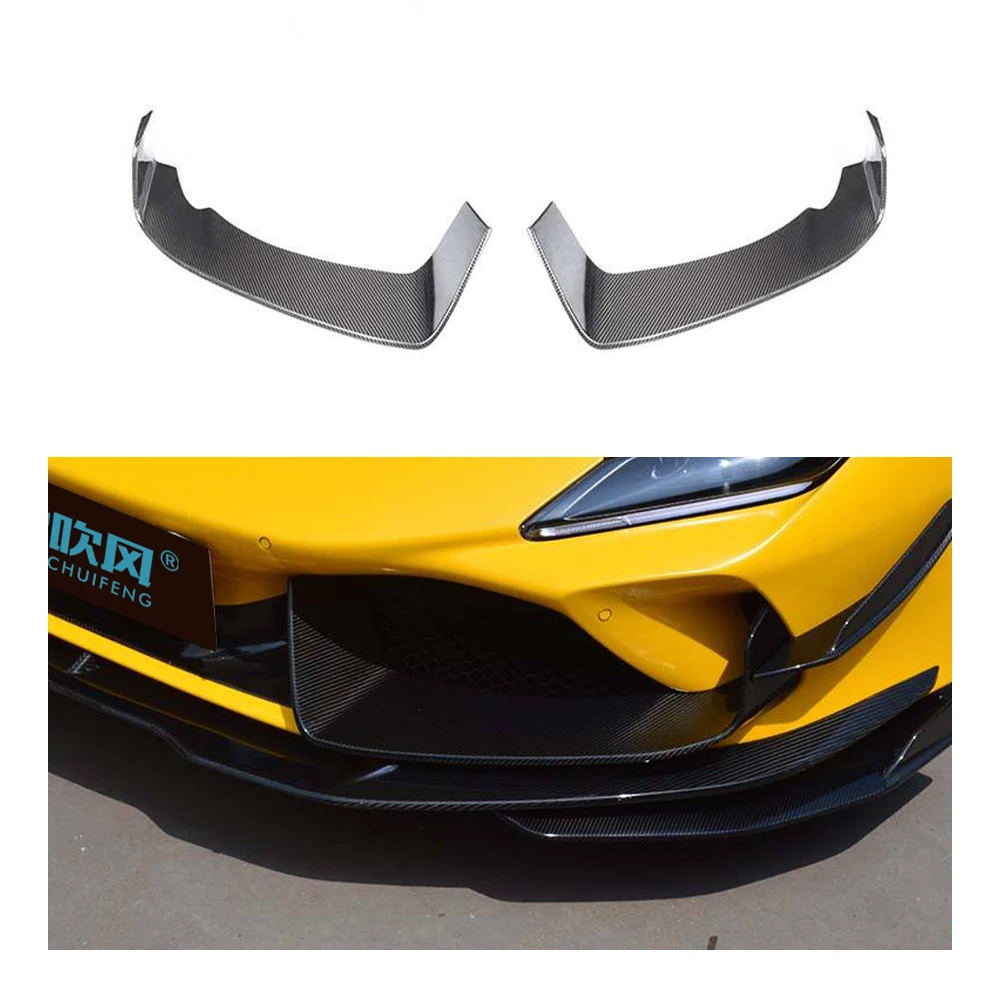 

Dry Carbon Fiber Front Air Intake Vent Trim Cover Pre-Preg Style for Ferrari F8 Tributo Spider