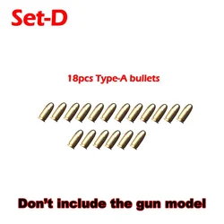 Miniature Gun Model Toy Acessórios, 1:3 Alloy Glock Bullets, Metal Box, Bullet Clip, Mini Toy Model Tools, 1 Set, G17