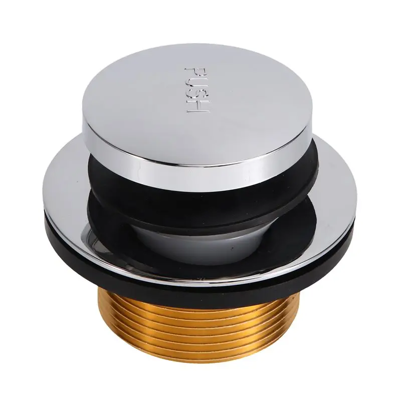 WCS-For LDR 502 5108CP Chrome Toe Touch Bath Tub Drain Stopper With Flange And Drain Washer